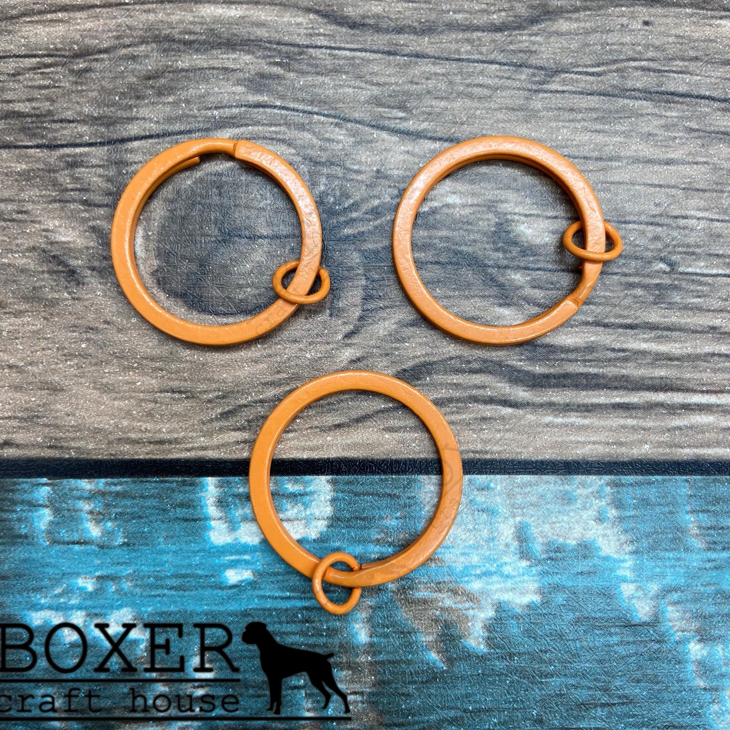 Orange Split Key Ring 10 Pack