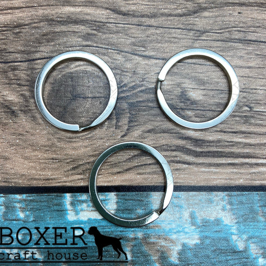 Nickel Plated Split Key Ring 10 Pack
