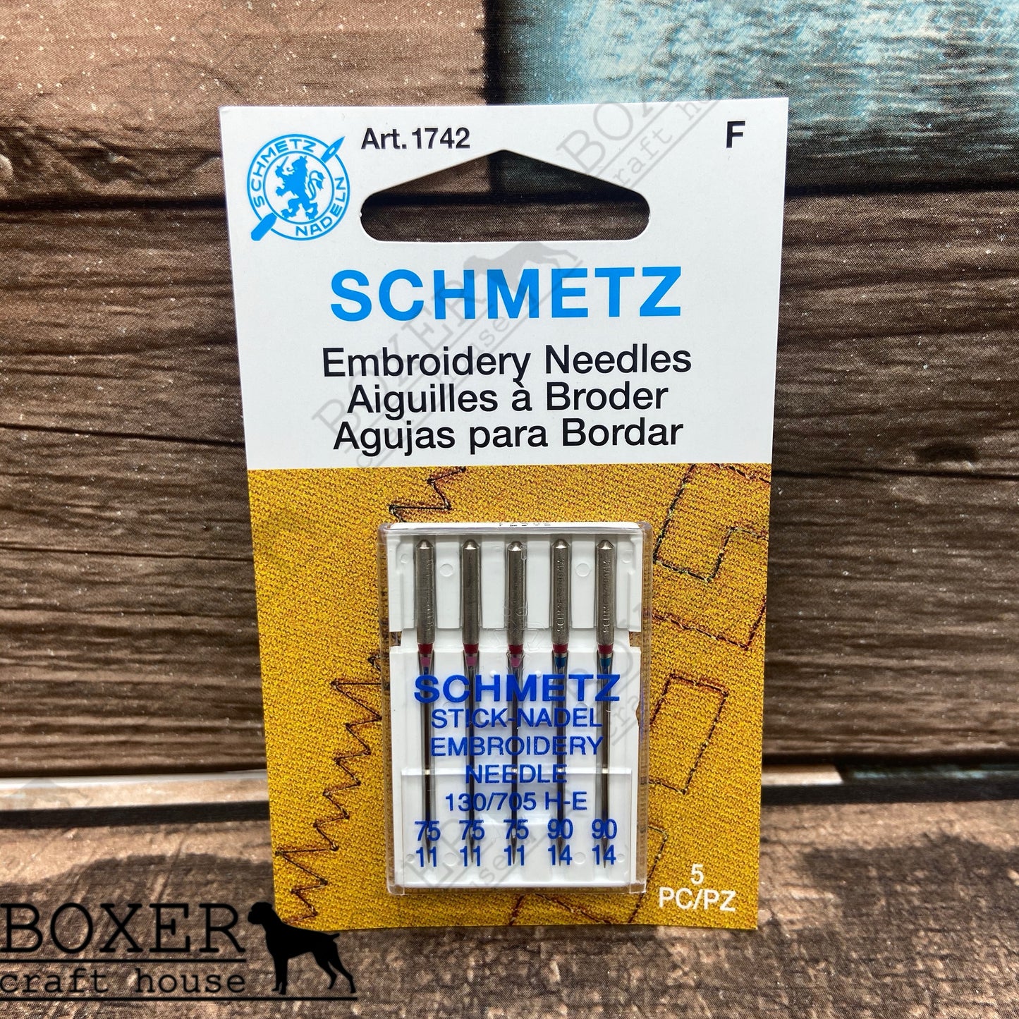 Schmetz Embroidery Needles 75/11, 90/14