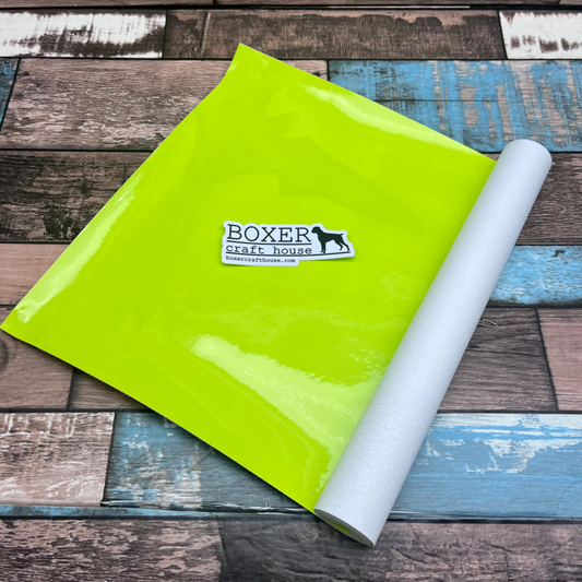 Lime Wet look, Lime Faux Leather, Embroidery Vinyl, Sewing Faux Leather, Wet Look, Vinyl, Lime Green, Faux Leather, Bag makers faux leather, Boxer Craft House Faux Leather, USA company, Purse making material, Wet Look Material Quality Faux Leather