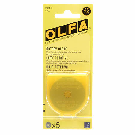 OLFA 45mm Rotary Blade 5 pack