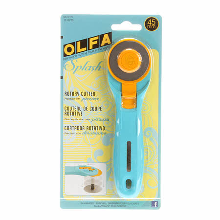 Splash 45mm Rotary Cutter by OLFA - Turquoise